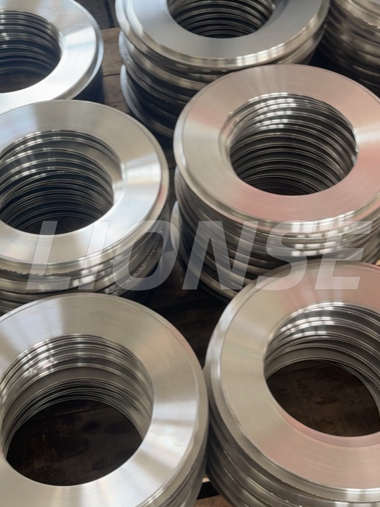 Gasket Rata Keluli Tahan Karat Pepejal Mesin CNC